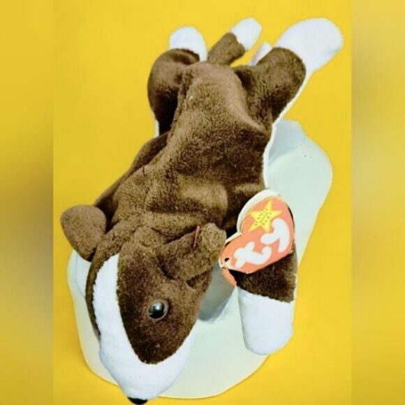 TY "BRUNO" Bull Terrier Dog with TAG AS COLLECTABLE! VINTAGE 1997 PERFECT! - Picture 5 of 11